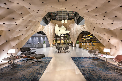 Best Use of Material: Fabricwood - Xtra Herman Miller, Singapore by Produce Workshop. Image: Frame Awards. 