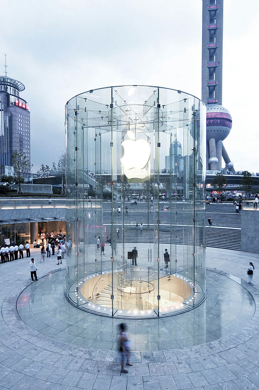 Apple Flagship Store Shanghai. Courtesy of Eckersley O’Callaghan.