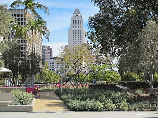 Grand Park is only one recent successful example of 'healthy' public spaces returning to the Los Angeles metro area. (Image via Wikipedia)