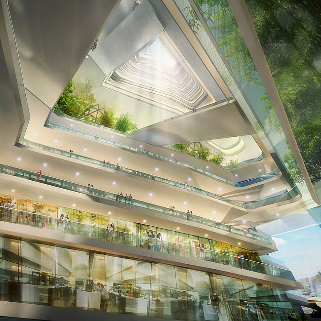 Interior view of 'Endless City' by SURE Architecture. Image courtesy of SURE Architecture