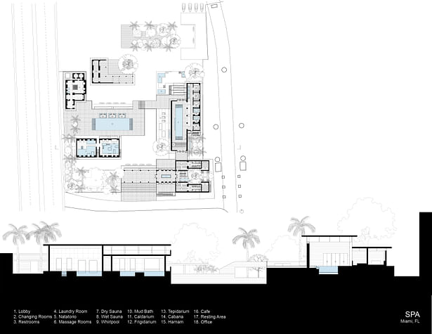 Spa Plan and Section