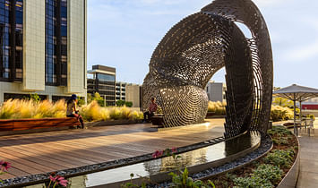 Ball-Nogues Studio revives public space at Cedars Sinai hospital with their "Healing Pavilion"