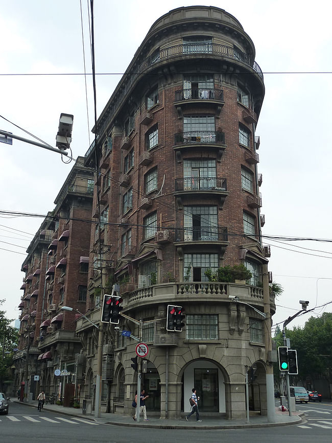 The famous Normandy Apartment Building in the Former French Concession neighborhood in Shanghai. Photo courtesy of Andrei Zerebecky.