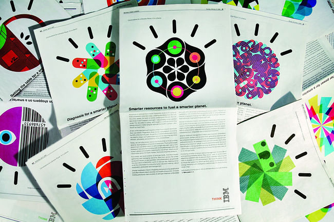 Communication Design: Office - IBM Smarter Planet campaign visual system, global, 2009. Project partner: Ogilvy & Mather New York. Photo: Office 