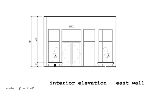 Interior Elevation East