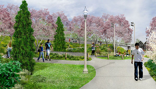 Rendering of Julia de Burgos Park. Image via the606.org