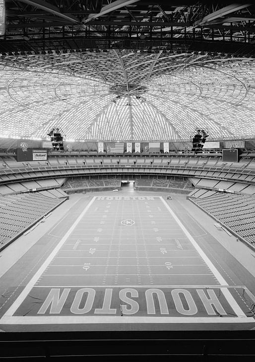 Inside the Astrodome. Via Library of Congress.