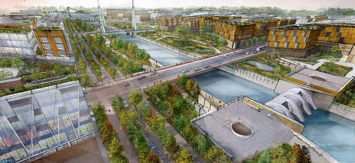 Overall winner + Climate, Energy & Carbon category winner: Hydroelectric Canal by Paul Lukez Architecture.