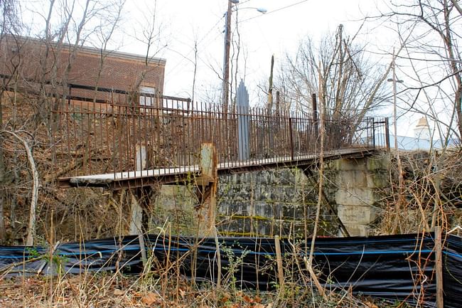 So many weeds by the bridge...