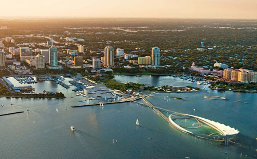 Rendering of the winning "The Lens" design for the new St. Petersburg Pier by Michael Maltzan Architecture and Tom Leader Studio (Image: Michael Maltzan Architecture)