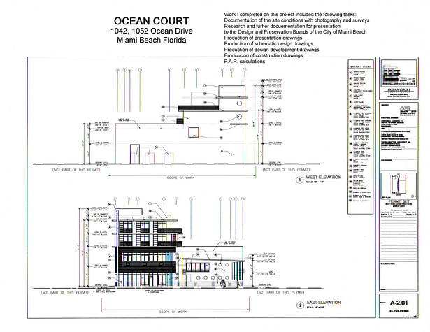 Ocean Court-building elevations