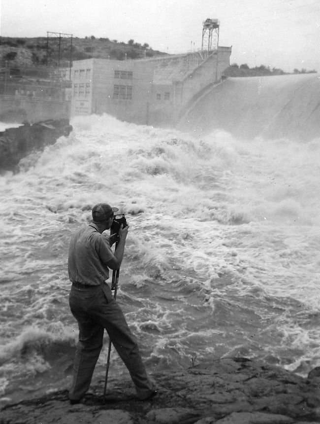 Flooding at Inks Dam, 1957
