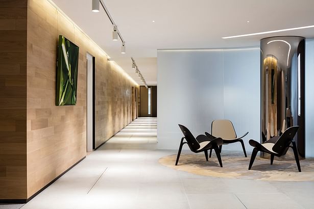 VMS Investment Group Headquarters, Hong Kong, by Aedas Interiors - Reception