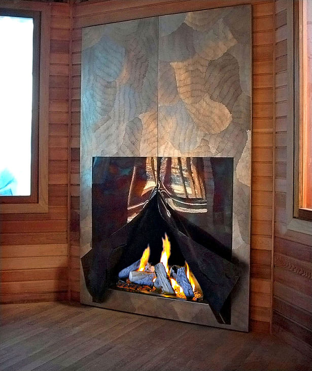 Bloch Design wall fireplace