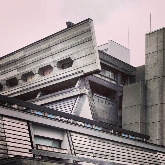 Kyoto International Conference Hall designed by Savhio Otani (exterior)