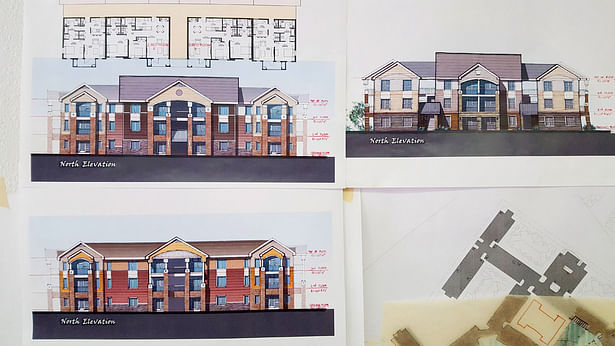 Elevation Study for a 3 stories Apartment. Advenir at Legado Ranch, 4001 De Morada Dr, Odessa, TX 79765