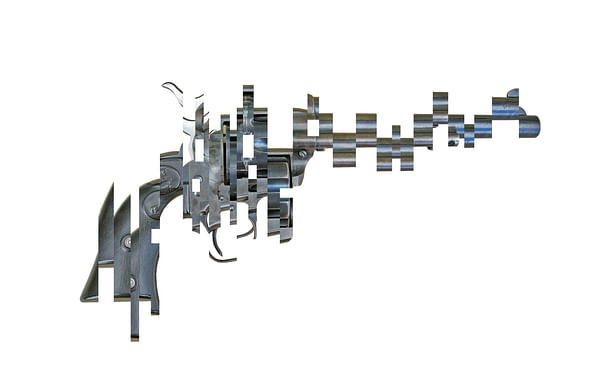 Deconstructed 38/40 pistol