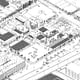 Section of a scale drawing of the Miami Design District. 