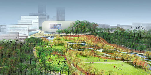 Detail from the winning proposal "Reviving Town Branch" by SCAPE / Landscape Architecture team 