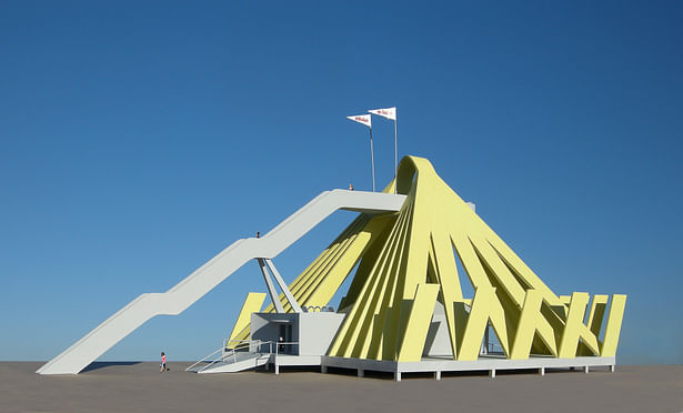 The E-solar Visitors Center, a visitors center designed for a solar electric generating plant. 