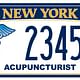Acupuncturist custom plate. Image via dmv.ny.gov