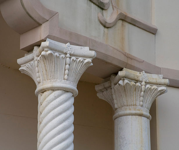 Detail columns at front porch