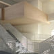 forthcoming Queens Library by Steven Holl Architects, at Center Boulevard and 48th Avenue in Hunters Point of NYC's Long Island City (interior)
