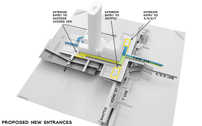 Diagram entrances (Image: WXY Architecture + Urban Design)