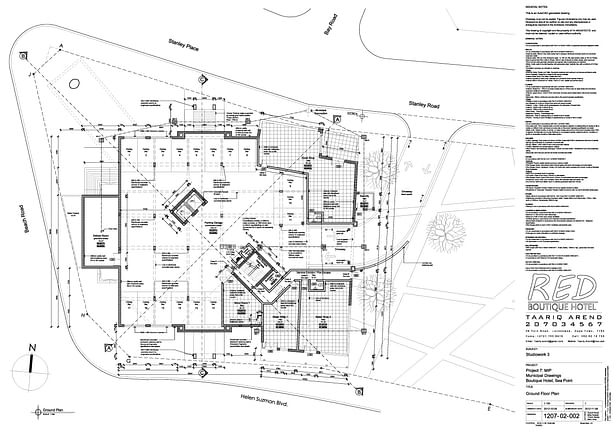1207-02-002 - M.I.P - Boutique Hotel - Ground Floor Plan