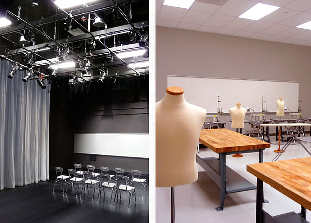 Cicely Tyson School black box theater and costume shop
