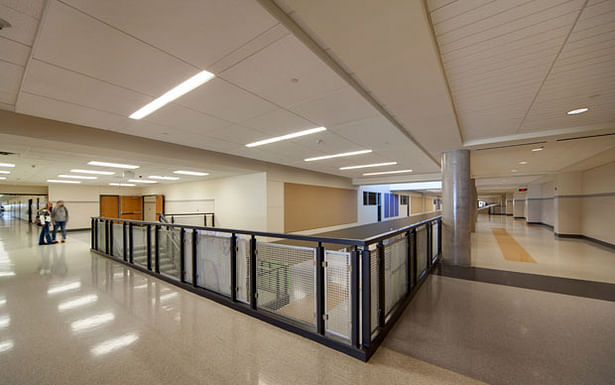 Natural lighting in the corridors