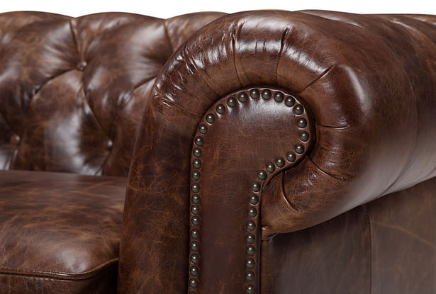 Rose & Moore Kensington Chesterfield Leather Sofa