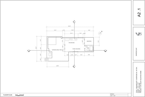 Construction documents: A2.1 Floor plan