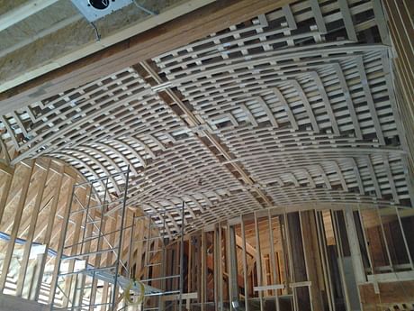 Designed Triple Groin Vault Ceiling in custom home, Chattanooga.