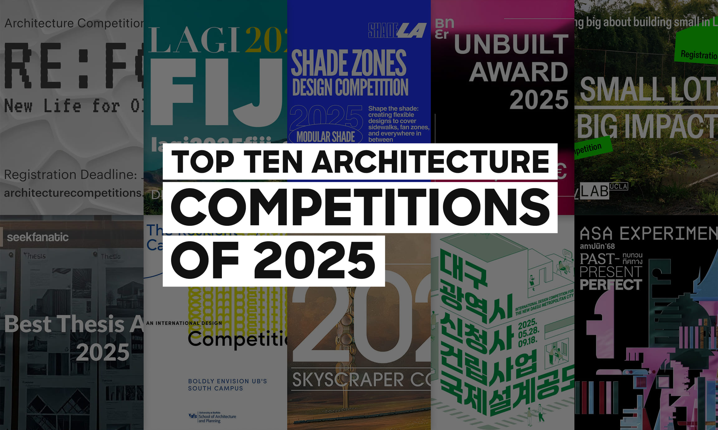 Bustler's top 10 architecture & design competitions of 2025