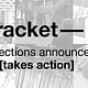 Bracket [takes action]: submissions selected and new website launches!