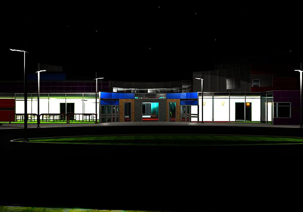 School at night