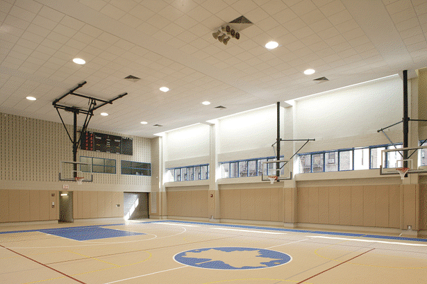 The Chelsea Recreation Center gymnasium.