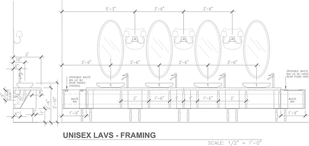 The Unisex Lav Working Drawing