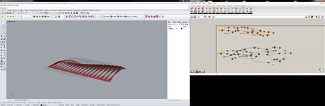 Completing a Grasshopper script for making louvered openings in facades. Similar to Coop Himmelblau's Dalian International Conference Center.