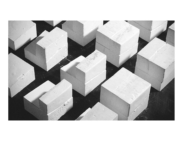differentiated bricks made via cast-on-cast method