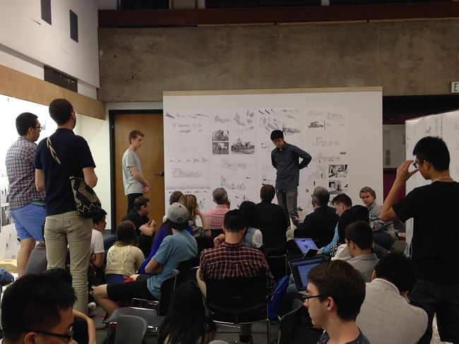 First year final review at USC School of Architecture. Photo: Amelia Taylor-Hochberg.
