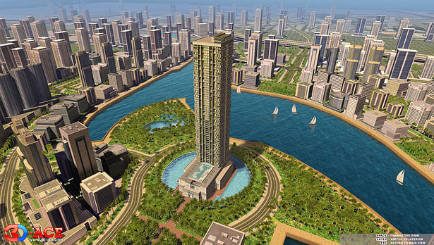 Architectural visualization of Dubai Hotel