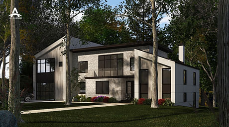 Rendering for proposed renovation project located in Sag Harbor, NY.