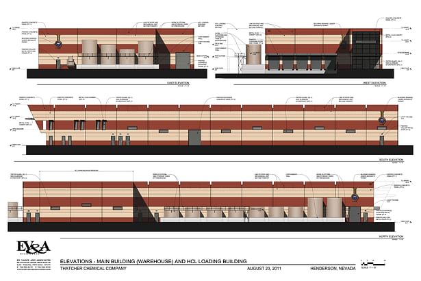 Thatcher Company - warehouse elevations