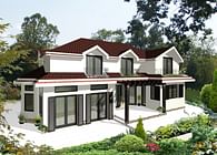 Architectural project of private house near to Sofia, Bulgaria. 