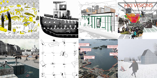 The eight Next Helsinki shortlisted entries. 