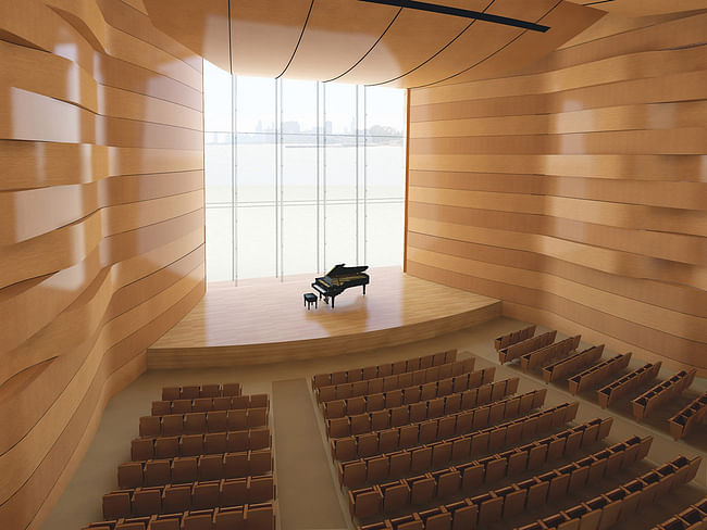 Recital hall (Image: Goettsch Partners)