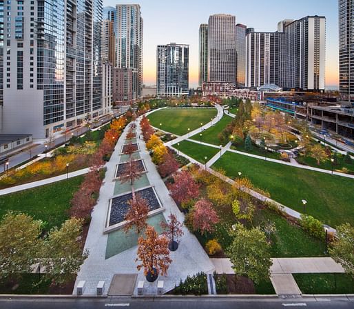 The Park at Lakeshore East Master Plan by OJB. Image courtesy of OJB.