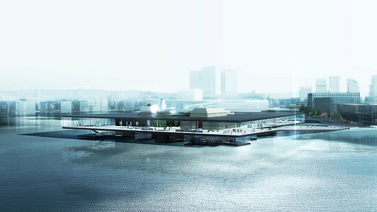 2nd prize winner in Oslo: the proposal “Yin Yang” by REX